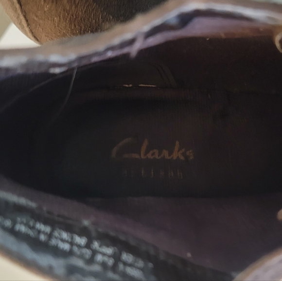 Clarks Bendables Boots Brown Suede Wedge Lace Up Ankle Wedge - Picture 4 of 8